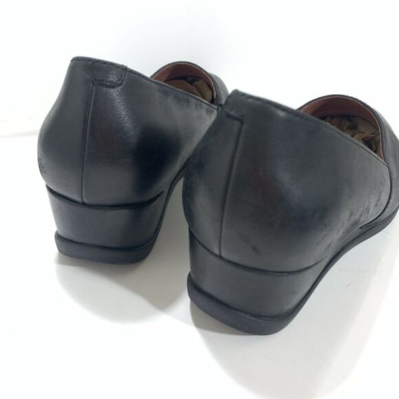 Dansko Black Leather Wedged Comfort Professional Shoes Size 38 EU 7.5-8 US - Picture 12 of 16